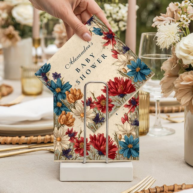 Wildflower Meadow Baby Shower Pappersservett (Skapare uppladdad)