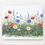 Wildflower meadow botanical garden flowers musmatta<br><div class="desc">Natural wildflower meadow with delicate botanical blossoms. A colorful mix of meadow flowers and daisies creates a lively spring nature scene inspired by blooming fields.</div>