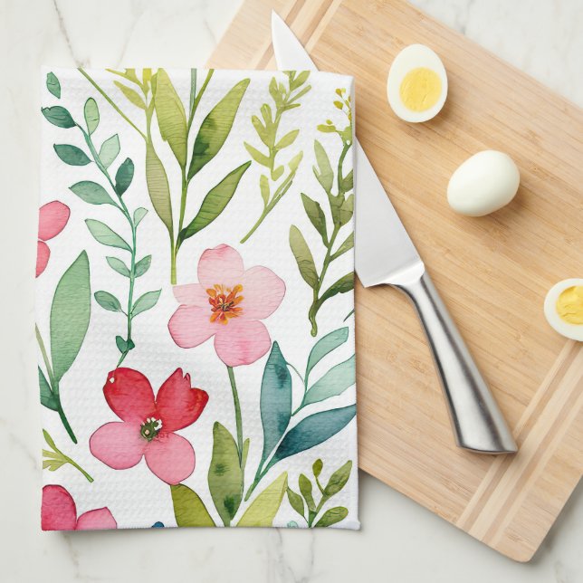 Wildflower Meadow Kökshandduk (Vikt i Fjärdedel)