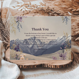 Wildflower Mountain Milestone Celebration Tack Kort