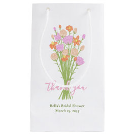 Wildflower Pastel Bridal Shower Custom Thank You 