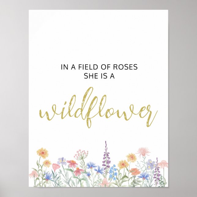 Wildflower Poster (Framsidan)