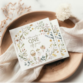 Wildflower Silly Goose 1st Birthday  Pappersservett