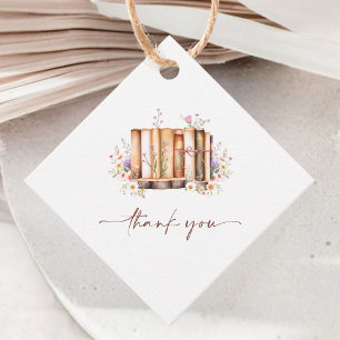 Wildflower Storybook Ett Nytt Kapittel Bröllopsdus Gåvor Etiketter