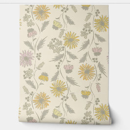 Wildflower Stripes - Blush And Gray Green
