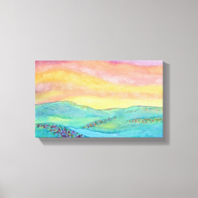 Wildflower Sun Canvastryck (Framsida)