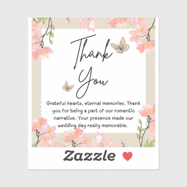 Wildflower wedding klistermärken (Ark)