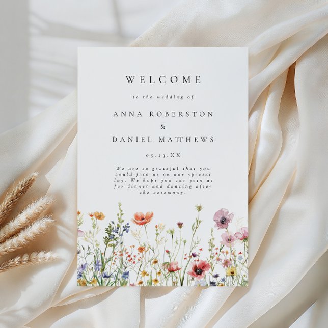 Wildflower Wedding Program (Skapare uppladdad)