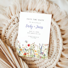 Wildflower Wedding Save The Date Spara Datumet