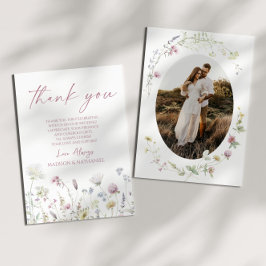 Wildflower Wild Flowers Floral Garden Custom Photo Tack Kort