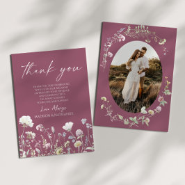 Wildflower Wild Flowers Floral Garden Custom Photo Tack Kort