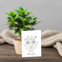 Wildflowers and butterfly tack kort