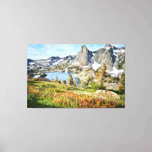 Wildflowers at Minaret Lake Canvastryck (Framsida)