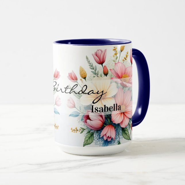 Wildflowers Beautiful Trendy Luxury Collection Mugg (Framsida höger)