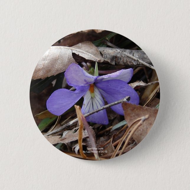 WildFlowers Birds-Foot Violet Hett Vår AR Gifts Knapp (Framsida)