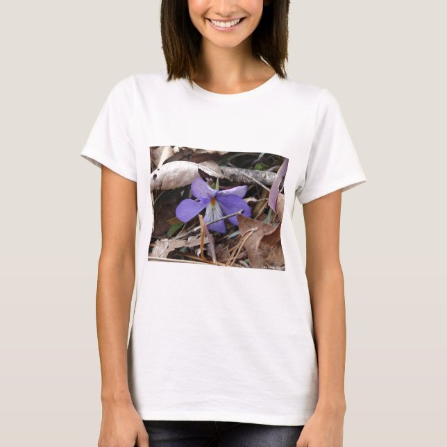 WildFlowers Birds-Foot Violet Hett Vår AR Gifts T Shirt (Framsida)
