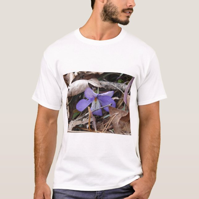WildFlowers Birds-Foot Violet Hett Vår AR Gifts T-shirt (Framsida)