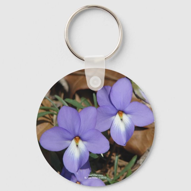 WildFlowers Birds-Foot Violet III Gifts & Apparel Nyckelring (Framsida)