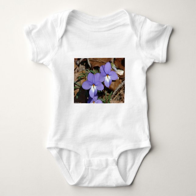 WildFlowers Birds-Foot Violet III Gifts & Apparel T-shirt (Framsida)