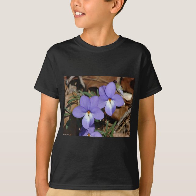 WildFlowers Birds-Foot Violet III Gifts & Apparel Tee Shirt (Framsida)