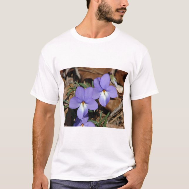 WildFlowers Birds-Foot Violet III Gifts & Apparel Tee Shirt (Framsida)