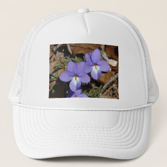WildFlowers Birds-Foot Violet III Gifts & Apparel Truckerkeps (Framsida)