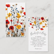 Wildflowers Elegant Baby Shower Books for Baby