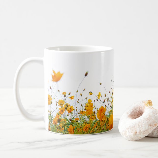 Wildflowers Floral, Botanical Garden, Colorful gif Kaffemugg (Med munk)