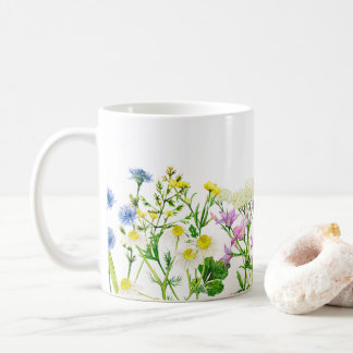 Wildflowers Floral, Botanical Garden, Colorful gif Kaffemugg