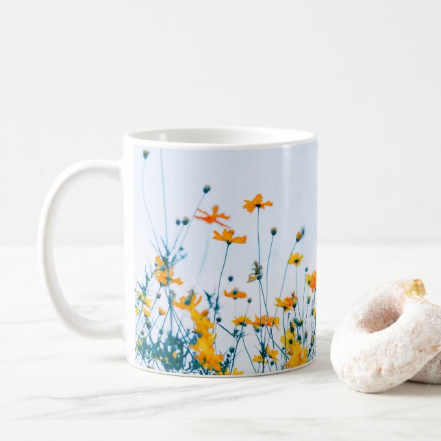 Wildflowers Floral, Botanical Garden, Colorful gif Kaffemugg (Med munk)