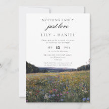 Wildflowers Floral Elopement Wedding Reception