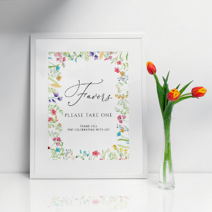 Wildflowers Gynnar Tecken Poster