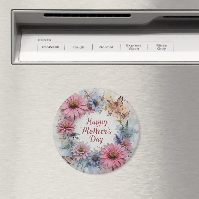 WildFlowers Happy Mother's Day Magnet (In Situ (Dishwasher))