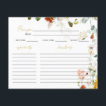 WILDFLOWERS Möhippa Recification Card<br><div class="desc">WILDFLOWERS Möhippa Recipe-kort.</div>