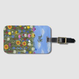 Wildflowers Personalized Bagagebricka