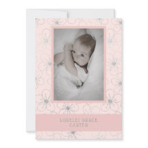 Wildflowers Silver Effect Photo Naming Ceremony