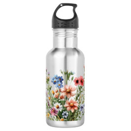 Wildflowers & Stainless steel water bottle. stainl