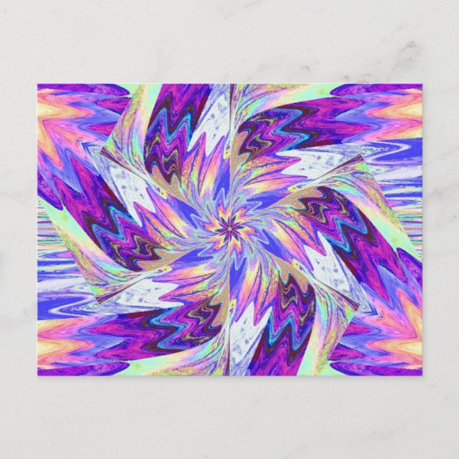 WILDFLOWES IN PASTELS 1 POSTKort Vykort (Framsida)