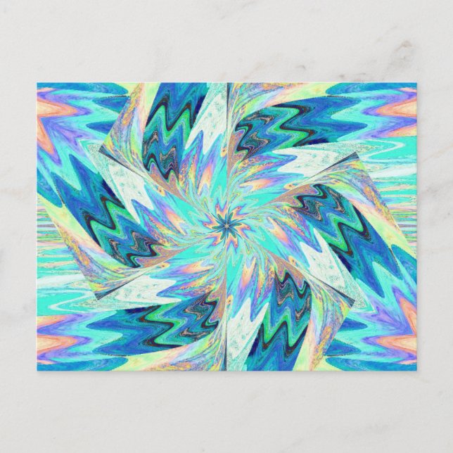 WILDFLOWWES IN PASTELS 4-vykort Vykort (Framsida)