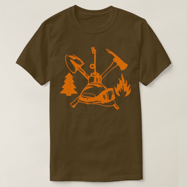 WILDLAND FIREFIGHTER 5 T SHIRT (Design framsida)