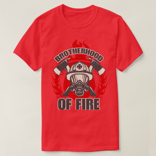 Wildland Firefighter Brotherhoold Retro (2) T Shirt (Design framsida)