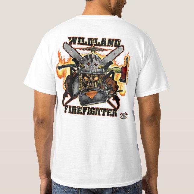 Wildlandbrandman T Shirt (Baksida)
