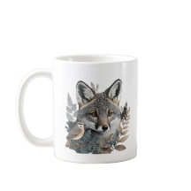 Wildlife Älskare Bird and Fox Mugg