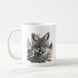 Wildlife Älskare Bird and Fox Mugg