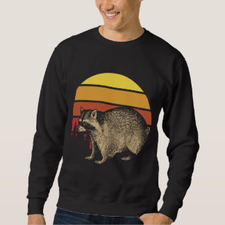 Wildlife Animal Lover Gift Sopor Panda Raccoon Lång Ärmad Tröja