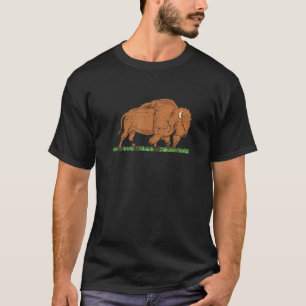 Wildlife Animal Zoo Keeper Bison American Buffalo T Shirt