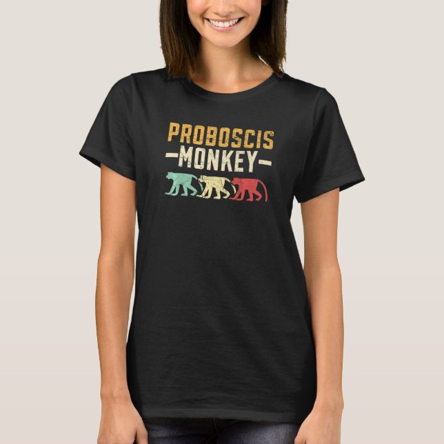Wildlife Animal Zookeeper Proboscis Monkey Whisper T Shirt (Framsida)