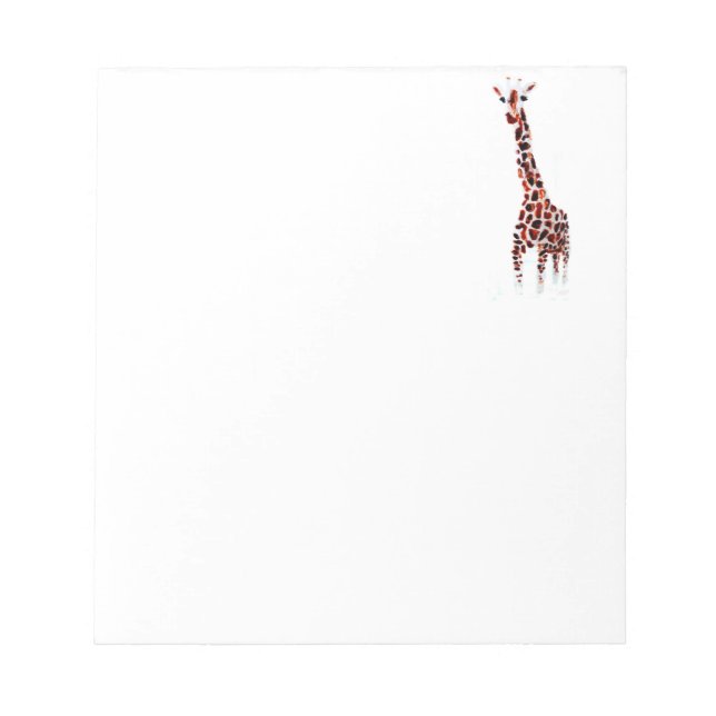 Wildlife Art Giraffe Anteckningsblock (Framsida)