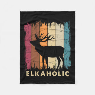 Wildlife Buck Elk Hunting Hjort Silhouette E Fleecefilt