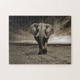 Wildlife Bull Elephant Photo Pussel
